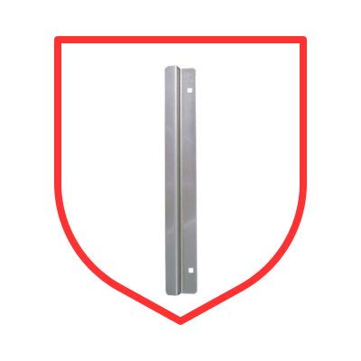 Outswing Door Latch Guards and Lock Guards for a storefront door to apartment doors